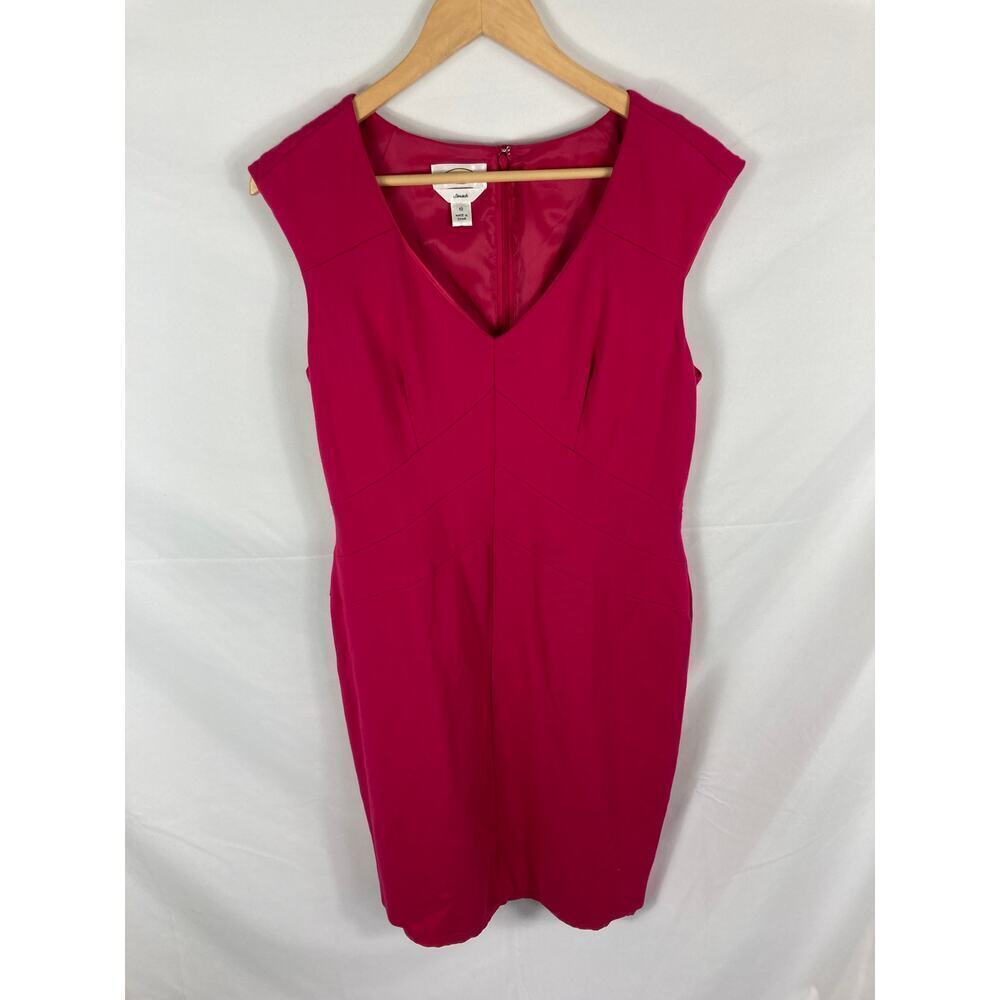 Talbots Stretch V Neck Sleeveless Dress Pink Size 10